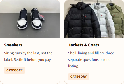 Two product category cards from this EastMallBuy Spreadsheet