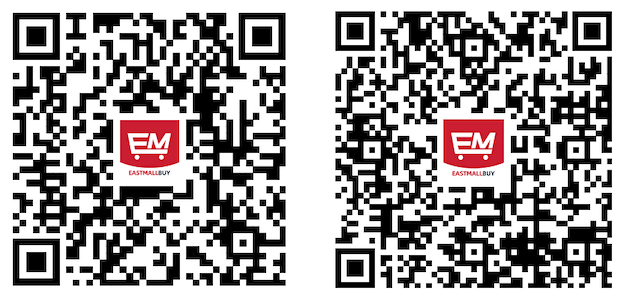 Two square download codes side by side